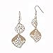 Rose Gold Plated Sterling Silver Two Leaf Linear title=
