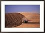 Tractor Plowing Under Wheat Stubble, WA Framed Photographic Poster Print by David Burch, 29x21