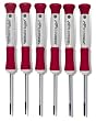 Xcelite XP600, 6-Piece Precision Slotted and Phillips Screwdriver Set, ESD Safe