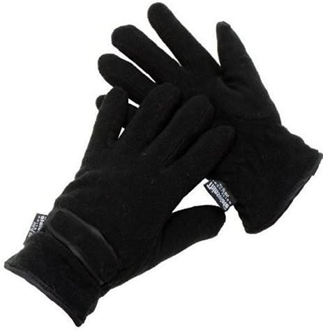 Heat Insulaters Men's Fleece Thinsulate Thermal Gloves One size Black