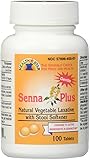 Senna Plus Natural Vegetable Laxative with Stool Softener - 100 Tablets