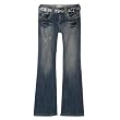 Girls' Xhilaration&reg; Belted Flare Denim - Blue Parrot