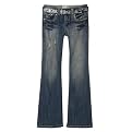 Girls' Xhilaration&reg; Belted Flare Denim - Blue Parrot