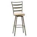 Linden Swivel Counter Stool - Silver