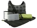 OiOi Grey Dot and Lime Hobo Diaper Bag