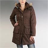 BGSD Women's Metallic Crinkle Hooded Parka Coat