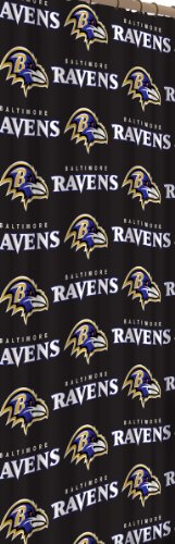 NFL Baltimore Ravens 72-Inch-by-72-Inch Shower Curtain