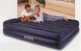 Produkt-Bild: Velour Comfort Doppel-Luftbett, 163x208cm inkl. eingebauter Pumpe und Tragebeutel G&auml;stebett