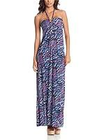 Aftershock Vestido Largo (Azul / Púrpura)