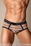 Andrew Christian Multi-color Stripe Brief