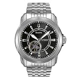 Bulova Men's Automatic Mechanical Bracelet Black Dial Watch #96A106