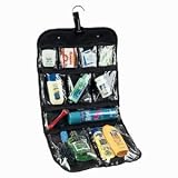 Household Essentials Nylon Hanging Cosmetics-Bag! Great for Traveling - Black