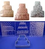 Cookie Cutter & Impression Mat Set - Wedding Cake