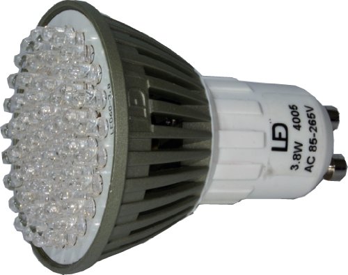 LED GU10 Spotlight 3.8W (300 Lumen - 35 Watt Equivalent) Halogen Replacement Bulb 2900K Warm