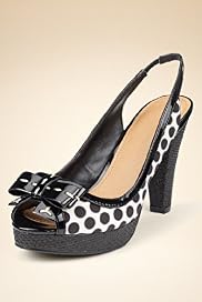 Limited Collection Spot Print Sling Bow Sandals