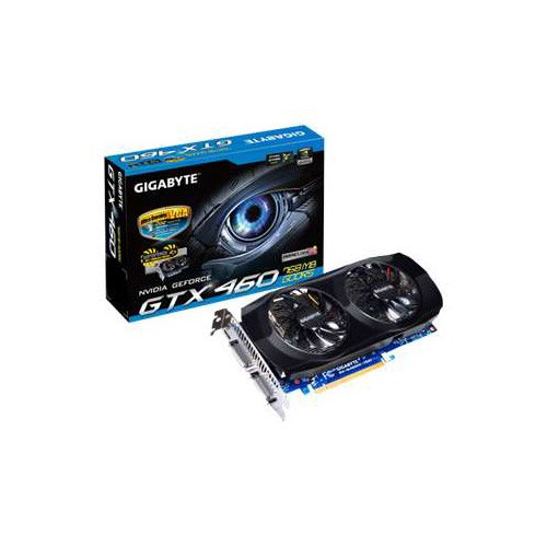 Gigabyte GeForce GTX460 768M DDR5 192B PCIE2 2DVII/HDMI/FAN RTL Video Card GV-N460OC-768I