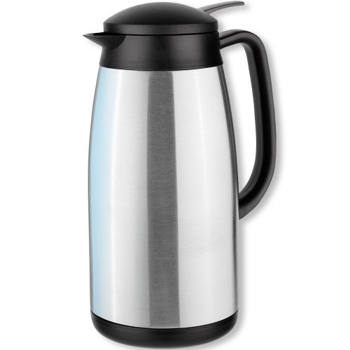 Isosteel Tableline VA-9339K Thermos a pompa 1,5 L, acciaio INOX 18/8, lavabile in lavastoviglie Isosteel Tableline VA-9339K Thermos a pompa 1,5 L, acciaio INOX 18/8, lavabile in lavastoviglie