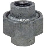 ユニオン 可鍛鋳鉄製管継手 (白) (1/4B)×33L U