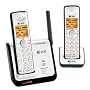AT&T DECT 6.0 Black/Silver Digital Dual Handset Cordless Telephone (CL81209)