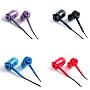 Rose In-Ear Earphones Heaphones Earbuds for iPods, Zune, MP3, CD, DVD Players (Many Colors Available)