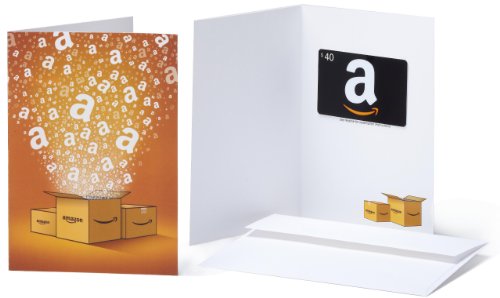 Amazon.com $40 Gift Card in a Greeting Card (Amazon Surprise Box Design)