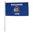 Wisconsin Flag 12 x 18 inch