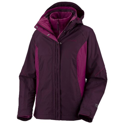 Columbia Womens Plus Size Bugaboo Parka, Black Cherry, 1X