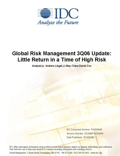 Global Risk Management 3Q06 Update: Little Return in a Time of High Risk Anders Elbak, Laurentiu Popescu and Thomas Meyer