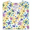 Rainbow Butterfly Print Scrub Top (XS-3X) SIZES RUN LARGE!
