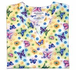 Rainbow Butterfly Print Scrub Top (XS-3X) SIZES RUN LARGE!