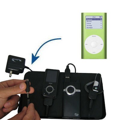 Gomadic Universal Charging Station for the Apple iPod Mini and many other mobile devices - 2nd Generation Design - uses Gomadic TipExchange Technology - 4 tips included