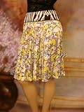 Roberto Cavalli - $1105 New ROBERTO CAVALLI Zebra Poppy Silk Skirt 12 46