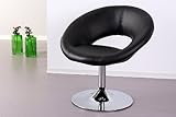 Sessel Drehsessel Loungesessel Cocktailsessel Turn schwarz
