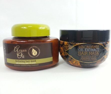 Macadamia Oil Extract &amp; Argan Oil Hydrating 2 Pack Hair Mask by xpel marketing