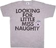 Junk Food Looking For Little Miss Naughty Gray T-shirt Tee