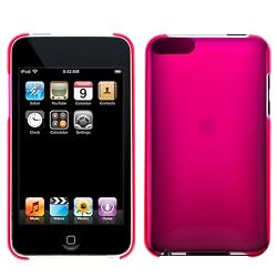 GTMax Transparent Hot Pink Durable Flex Crystal Shield Back Cover Case ( Thin - 0.6mm ) For Apple iPod Touch 3G 2G 2nd 3rd Generation