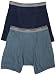 Fruit of the Loom Men's Rugged Boxer Brief 2-Pack, Fall Creek/Dungaree, X-Large