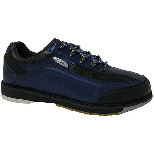 Elite Bowling Shoes-Elite Platinum Blue/Blk Mens (RH) Bowling Shoes-Mens Elite Bowling Shoes