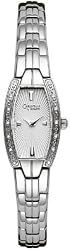 Caravelle ladies analog stainless steel watch with 14 diamonds 43R004