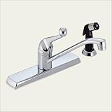 Delta Faucet Company 400-WFELHHDF Single Handle Kitchen Faucet with Side Spray, Chrome