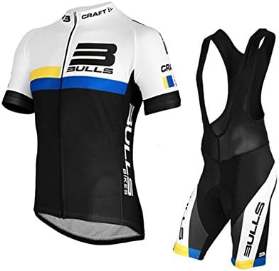 PianPian Outdoor Sports Men's Short Sleeve Giant Shimano Cycling Jersey and Shorts Set XXXL