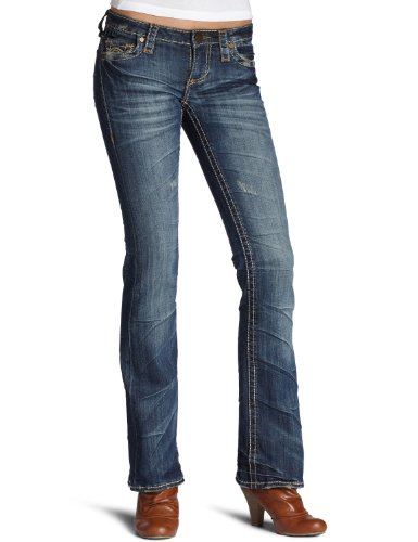 See Thru Soul Junior's Chunky Stitch Fit And Flare Jean