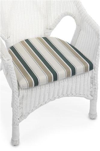 Wicker Bistro Chair Cushion 2hx18w Sinclair Stripe