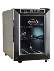 Major Appliances: Vinotemp VT-6TEDS Thermo-Electric Digital 6-Bottle Wine Chiller, Black and Stainless - Vinotemp