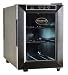 Vinotemp VT-6TEDS Thermo-Electric Digital 6-Bottle Wine Chiller, Black and Stainless