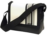 White and Black Daytona Bonanza Mini Messenger Diaper Bag