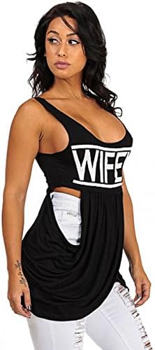 Wifey Open Side Graphic Tunic-Large