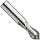 Magafor 8090 Carbide Micro Drill Mill, Inch and Metric, Uncoated (Bright) Finish, 90 Deg Point Angle, 2 Flutes, 1-1/2" Overall Length, 1.4mm Cutting Diameter, 3mm Shank Diameter