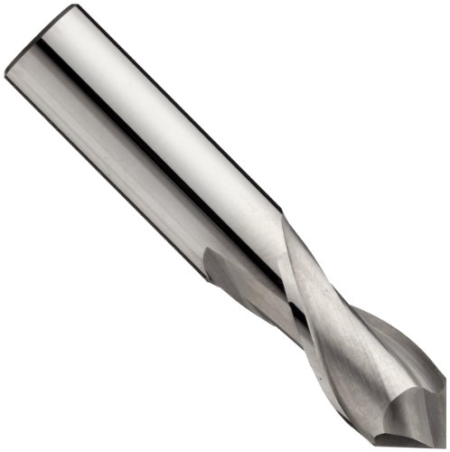 Magafor8090 Carbide Micro Drill Mill, Inch and Metric, Uncoated (Bright) Finish, 90 Deg Point Angle, 2 Flutes, 1-1/2" Overall Length, 1.8mm Cutting Diameter, 3mm Shank Diameter