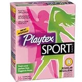 Playtex Sport Tampons with Plastic Applicator, Unscented, Regular - 16 ea